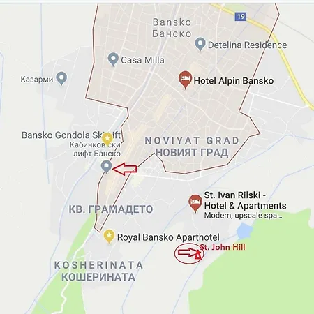 Appartamento St. John Hill 15 Min To Gondola Bansko